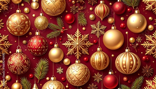 Elegant Christmas Ornament Background