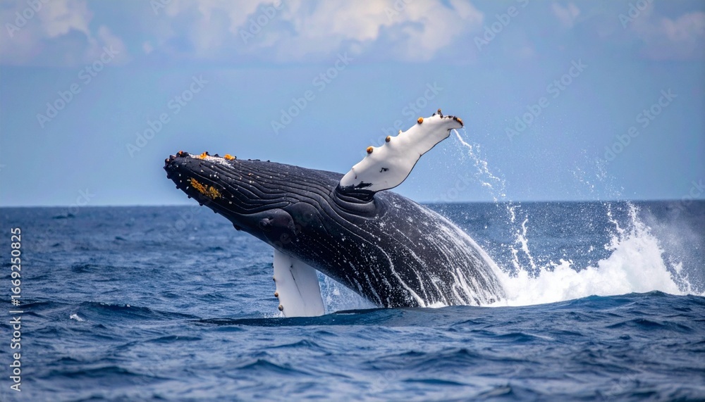 Naklejka premium Whale