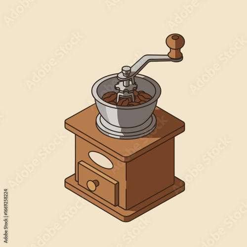 Vintage Manual Coffee Grinder