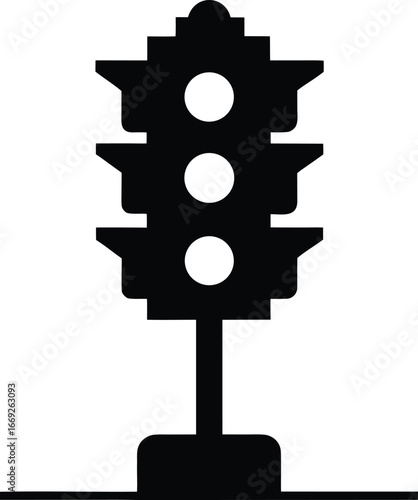Vector traffic light icon
