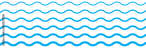 Wavy curve zig zag line pattern. Wave ornament pattern. Black zig zag pattern Set of thin line waves. Curved wave lines pattern on white background.