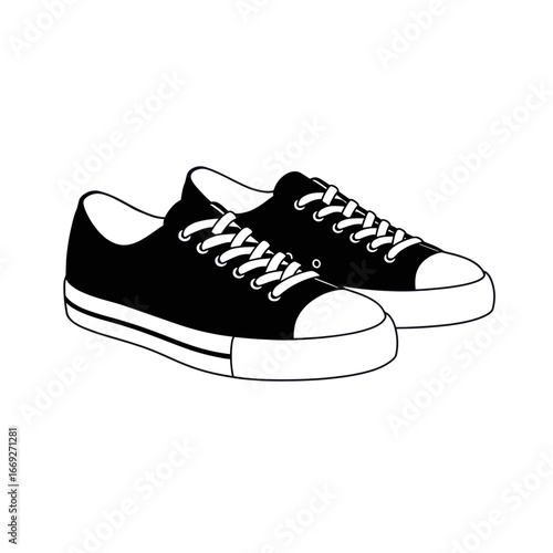 Classic Black Sneakers