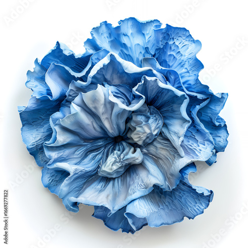 blue flower on white background with png white background isolated