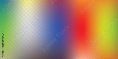 An abstract gradient background in red, blue, yellow, green, and orange, with a subtle geometric diamond texture. Perfect for modern designs, digital art, and creative templates.