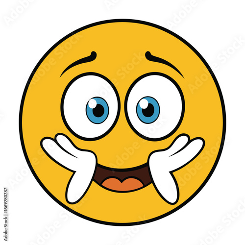 A shy embarrassed emoticon with blushing cheeks and a nervous smile, showing awkwardness or discomfort in a cute and expressive way, perfect for funny or shy moments.
