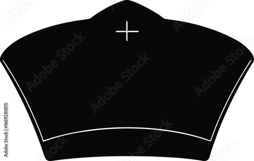 Vector bishop crown icon