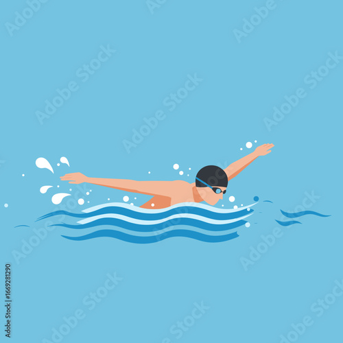 Swimmer in Water