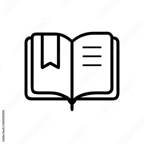Book With Tag Icon for Web and Graphic Design