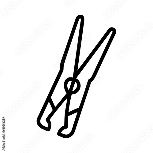 Clothespins Icon for Web and Graphic Design