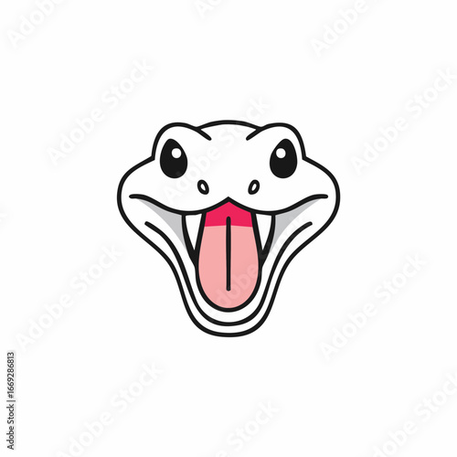 Snake icon with color style perfect for uiux design