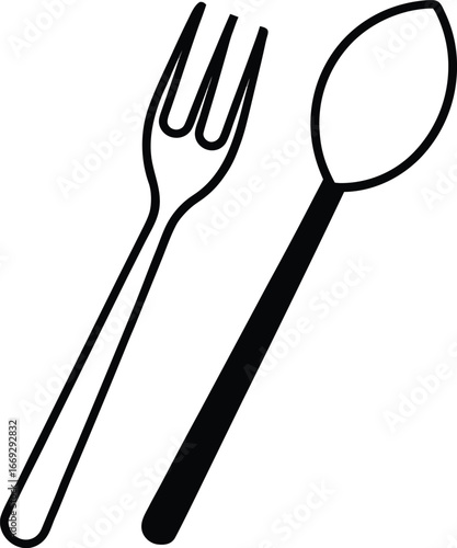 A cutlery design vector illustration white background