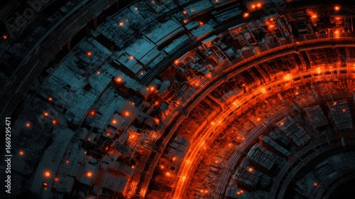 Futuristic Underground Environment Inspired by Science and Fiction with Carbon Storage Concepts