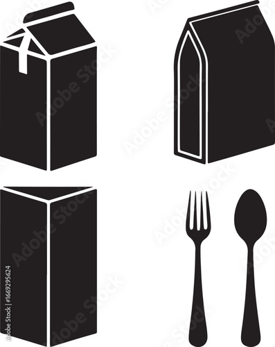 Food and Drink Packaging Icons