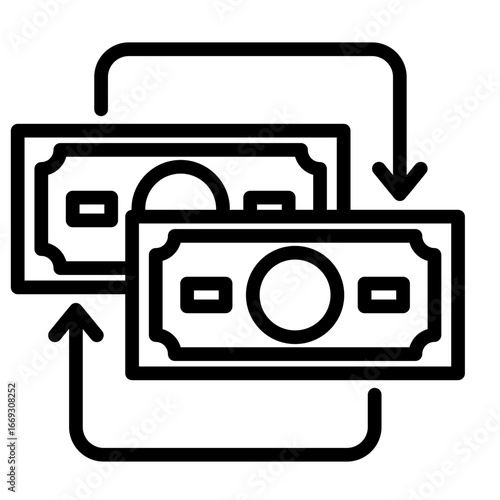 Exchange Rate  Icon Element For Design