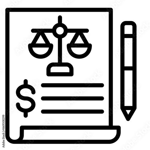 Balance Sheet  Icon Element For Design