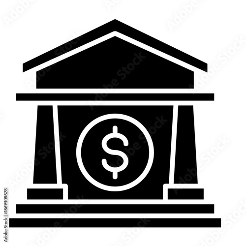Bank  Icon Element For Design