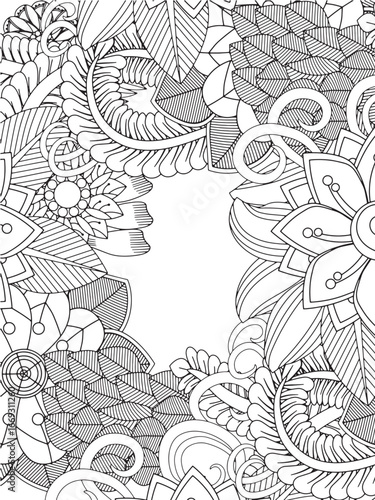 diy craft floral frame  for adults and kids and kdp