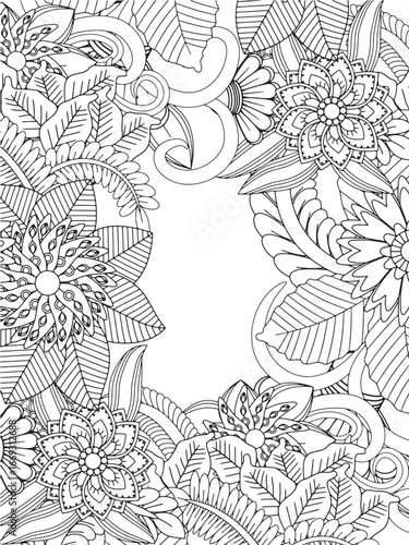 diy craft floral frame  for adults and kids and kdp