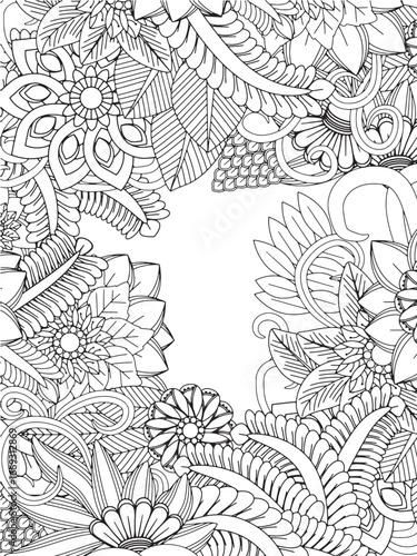 diy craft floral frame  for adults and kids and kdp