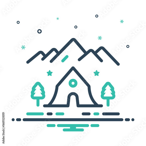 Mix icon for campsite