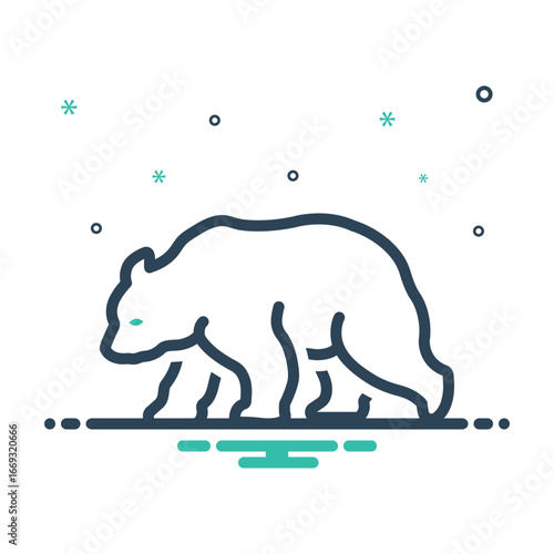 Mix icon for grizzly bear