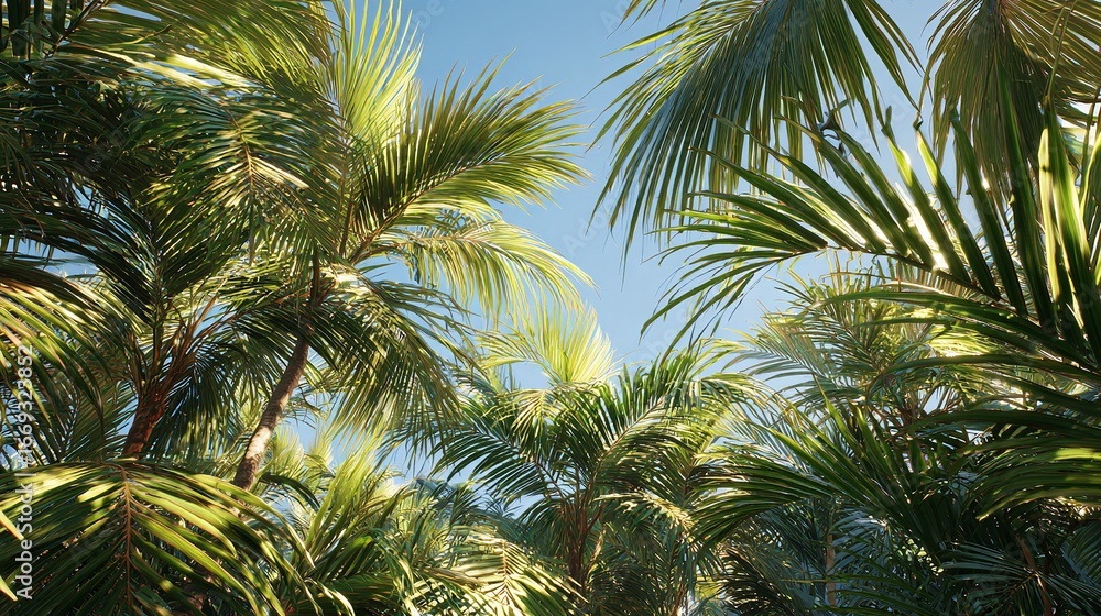 Fototapeta premium palm tree background