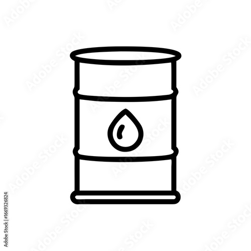 Oil Barrel Icon for Web and Graphic Design