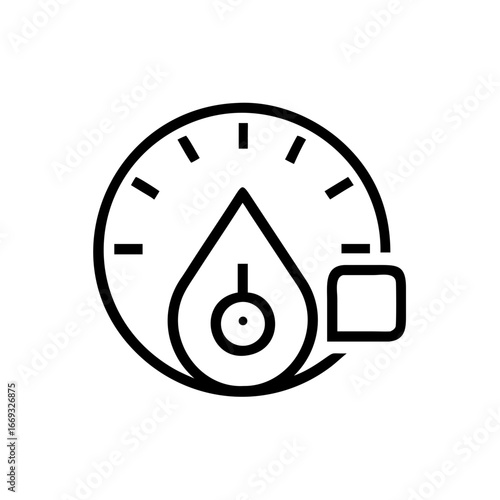 Oil Control Panel Icon for Web and Graphic Design