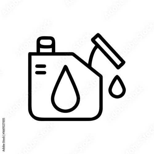 Oil Project Icon for Web and Graphic Design