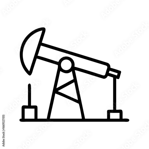 Oil Pump Icon for Web and Graphic Design