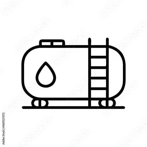 Oil Storage Tanks Icon for Web and Graphic Design