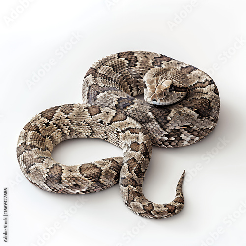 Wallpaper Mural close up of a snake on white background with png white background isolated Torontodigital.ca
