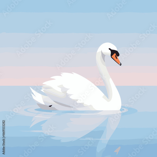 swans on the lake