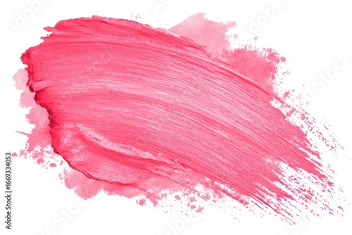 Pink paint stroke texture with varied brushstrokes and a translucent halo effect