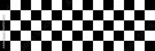 Wallpaper Mural Black and white checkered line seamless pattern repeating banners of racing flag stripe speed texture, ideal for backgrounds, fabric, and digital graphics. Torontodigital.ca