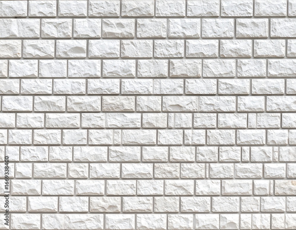 Naklejka premium White brick wall texture (2)