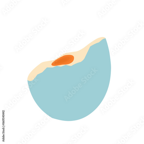 Salted fish egg illustration. Egg illustration. Egg slice illustration, Boiled egg illustration. Salted egg flat design. Egg with blue shell illustration

