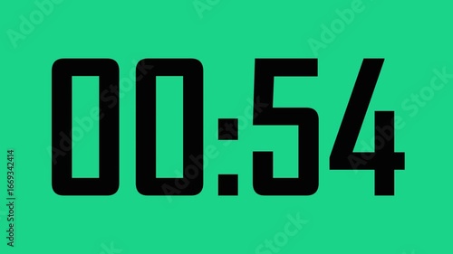 1 Minute Countdown Timer with Digital Display, Blue Screen
Modern 4K Countdown Timer for Presentations, Events, and Live Streams
Minimalist Countdown Timer: 60 Seconds with Smooth Animation
Versatile 