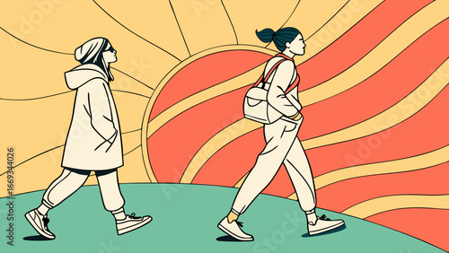vector illustration of a couple