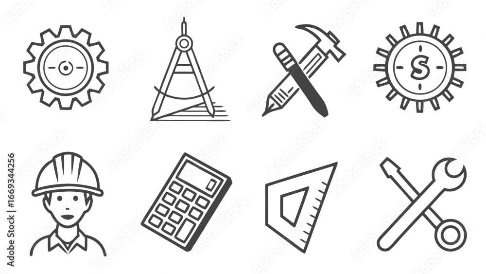Fototapeta premium set of icons