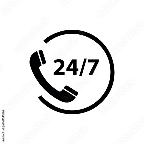 24/7 Phone Support Icon