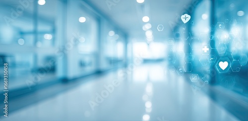 Wallpaper Mural Blurred Hallway Interior Torontodigital.ca