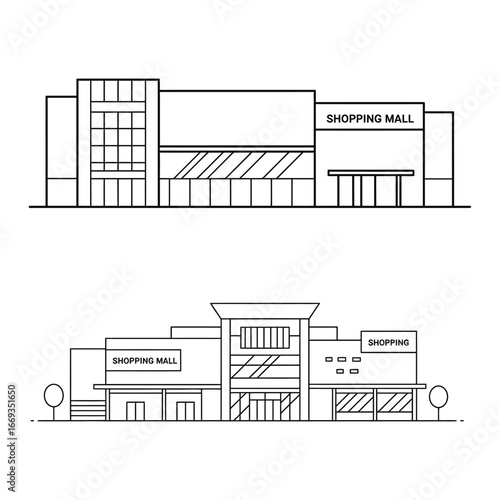 Architectural Drawings of Two Shopping Centers