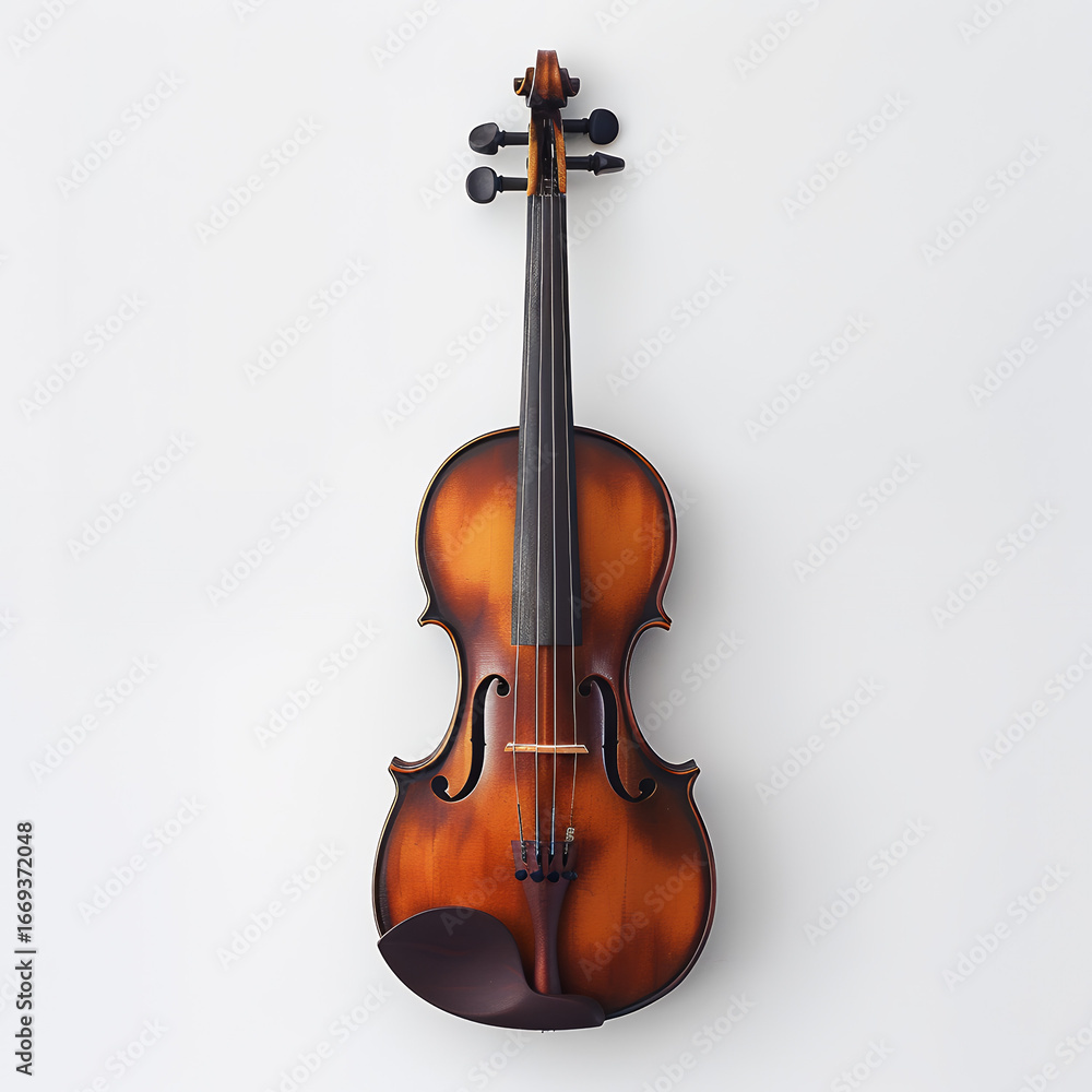 Obraz premium violin on white background with png white background isolated