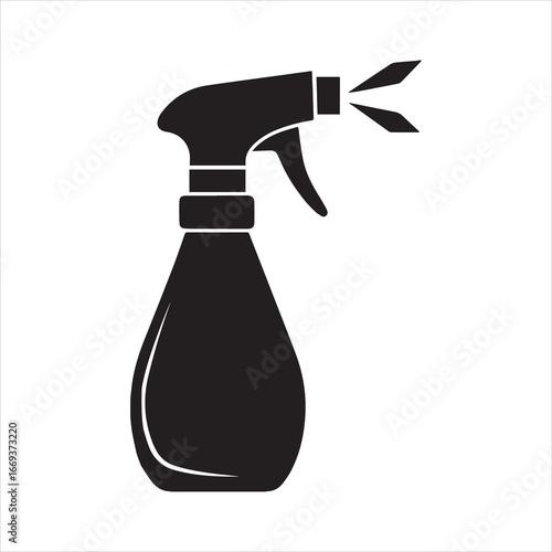  spray bottle vector. spray bottle isolated on white