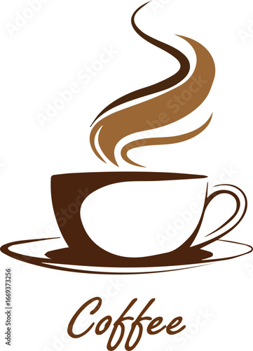 simple icon coffie,cup of coffie,Coffee cup icon, Zenith view of a cup of coffie.