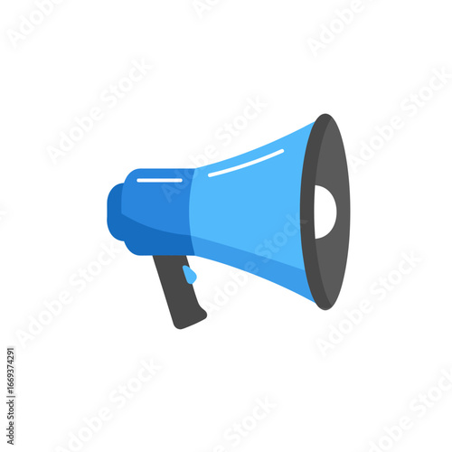 megaphone on white background