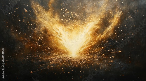 Wallpaper Mural Fiery explosion in space Torontodigital.ca