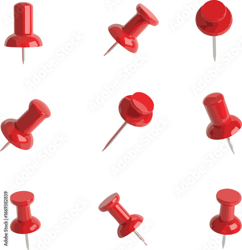red push pin
