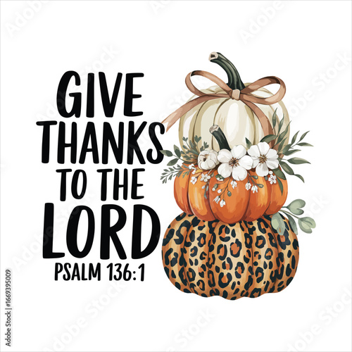 Give Thanks Fall Pumpkins